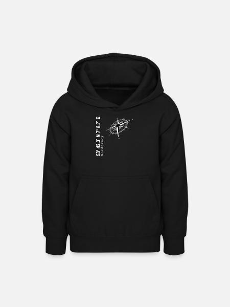 Norderney - Teenager Hoodie - Schwarz