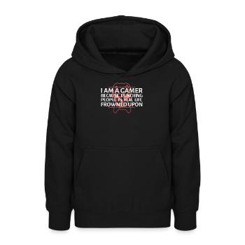 Gamer Punchline Tee - Teeneager hoodie - sort - Foran - AI Model Teenager Male light (155cm)