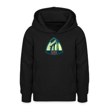 Illustration antiker Ruinen in Rom - Teenager Hoodie - Schwarz - Vorne - AI Model Teenager Male light (155cm)