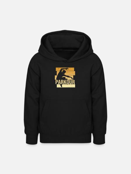 Parkour - Teenager Hoodie - Schwarz