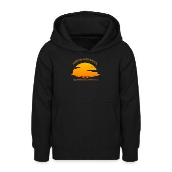 Lieber im Meer baden als in Arbeit schwimmen - Teenager Hoodie - Schwarz - Vorne - AI Model Teenager Male light (155cm)