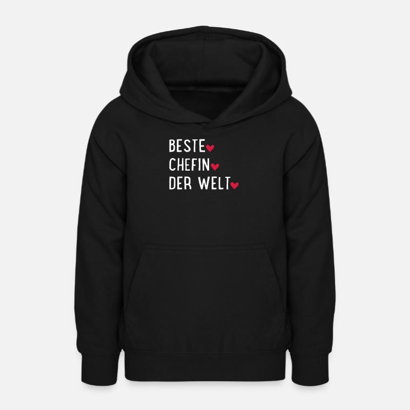 Meilleure patronne du monde - Sweat à capuche Ado - noir