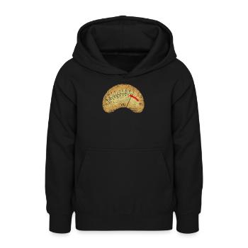 Analog VU Meter - Teen Hoodie - black - Front - AI Model Teenager Male light (155cm)