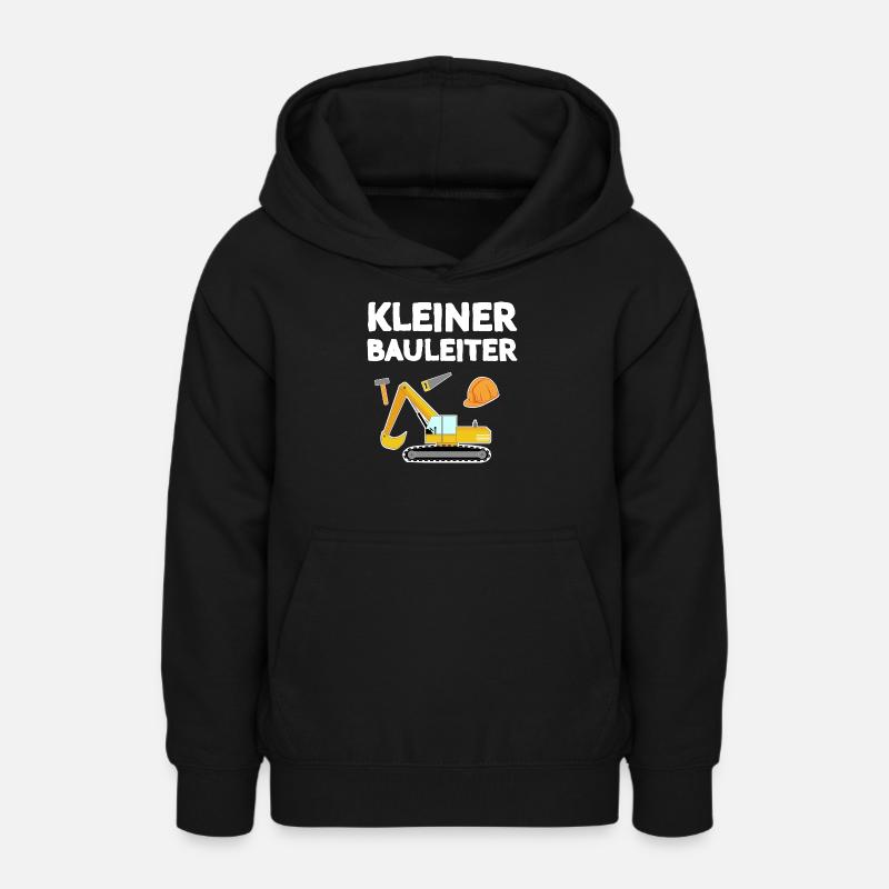 Petit Superviseur de Construction Enfants Design - Sweat à capuche Ado - noir
