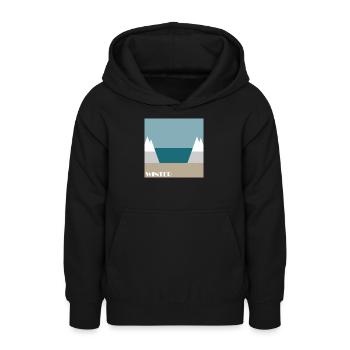 Winter - Teenager Hoodie - Schwarz - Vorne - AI Model Teenager Male light (155cm)