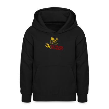 Apex Hug, pas la réalité - Sweat à capuche Ado - noir - Devant - AI Model Teenager Male light (155cm)