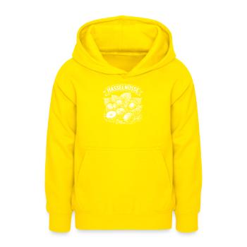 Haselnüsse Banner Illustration - Teenager Hoodie - Gelb - Vorne - AI Model Teenager Male dark (155cm)