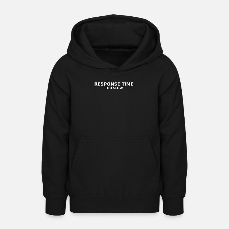 TEMPS DE RÉPONSE TROP LENT - Sweat à capuche Ado - noir