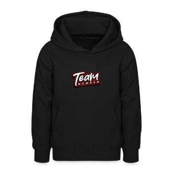 Team Mitglied - Teenager Hoodie - Schwarz - Vorne - AI Model Teenager Male light (155cm)