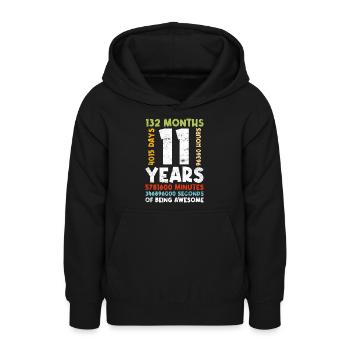 11. Geburtstag Kinder 11 Jahre Junge Mädchen - Teenager Hoodie - Schwarz - Vorne - AI Model Teenager Male light (155cm)