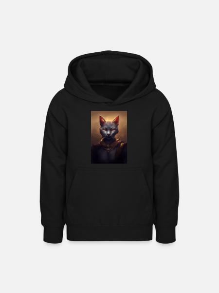 Warrior Cat - Teenager Hoodie - Schwarz