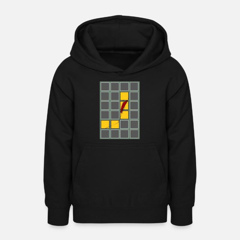Ailes de goéland - Sweat à capuche Ado - noir