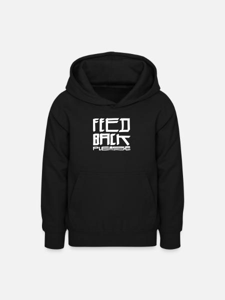 Feedback Please - Teenager Hoodie - Schwarz