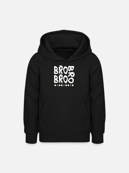 bro bro bro - Teenager Hoodie - Schwarz