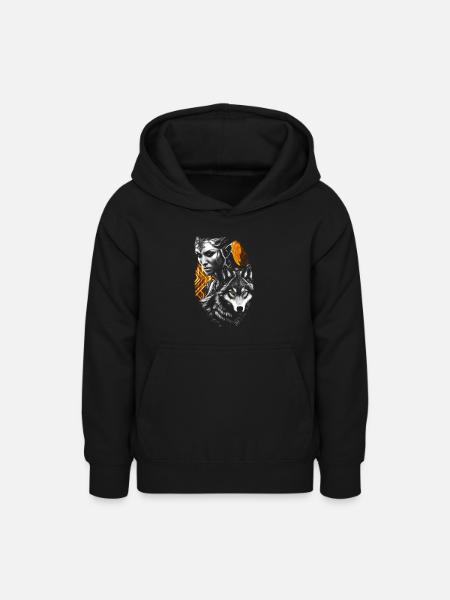 Wächter des Waldes - Teenager Hoodie - Schwarz