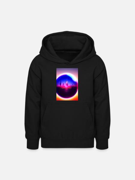 Stadt Kugel - Teenager Hoodie - Schwarz