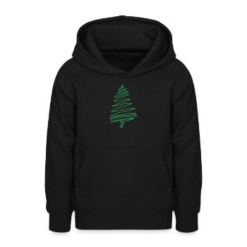 Noël, noël, noël, noël, noël, noël, noël, noël, - Sweat à capuche Ado - noir - Devant - AI Model Teenager Male light (155cm)