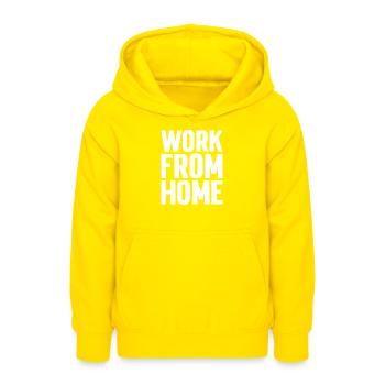 Motivierendes T-Shirt für die Arbeit von zu Hause aus - Teenager Hoodie - Gelb - Vorne - AI Model Teenager Male dark (155cm)