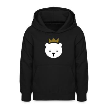 Berliner Bär - Teenager Hoodie - Schwarz - Vorne - AI Model Teenager Male light (155cm)