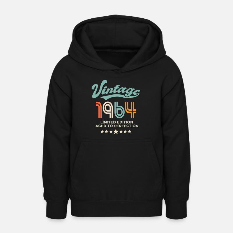 Né en 1964 Anniversaire 1964 60 ans - Sweat à capuche Ado - noir