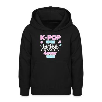 K-Pop 4ever Kpop Corée - Sweat à capuche Ado - noir - Devant - AI Model Teenager Male light (155cm)