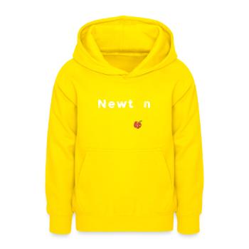 Isaac Newton - Teenager Hoodie - Gelb - Vorne - AI Model Teenager Male dark (155cm)