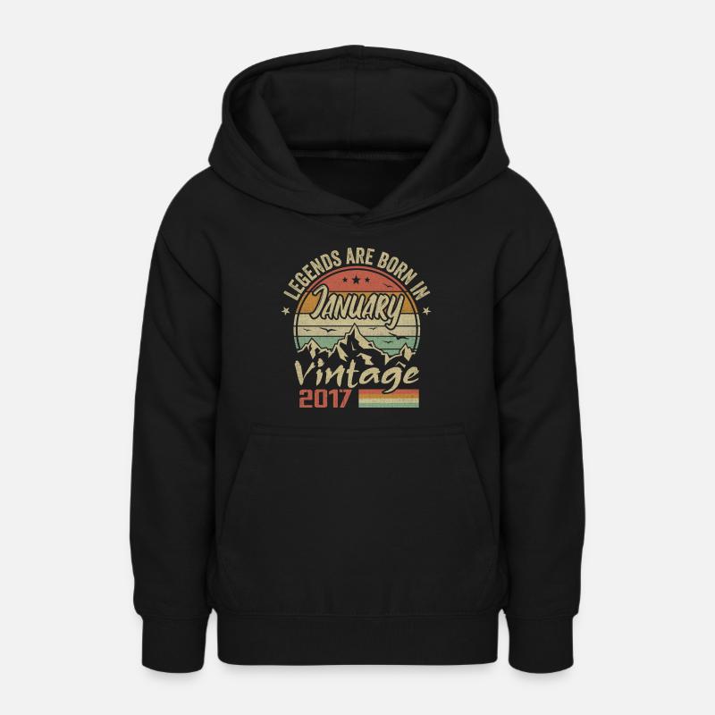 Las leyendas nacieron en enero de 2017 - 2017 - Sudadera con capucha para adolescentes - negro