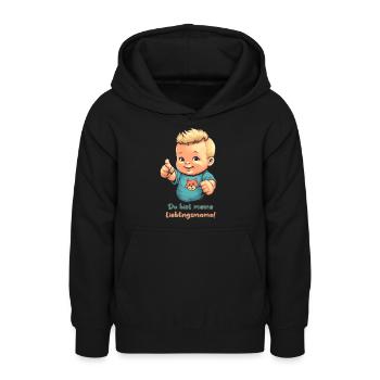 Du bist meine Lieblingsmama! - Teenager Hoodie - Schwarz - Vorne - AI Model Teenager Male light (155cm)