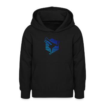 Hip Hop Breakdance Hiphop Kinder Bboy BGirl Breakd - Teenager Hoodie - Schwarz - Vorne - AI Model Teenager Male light (155cm)