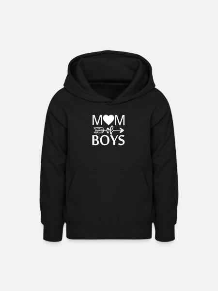 Mutter von Jungs - Teenager Hoodie - Schwarz