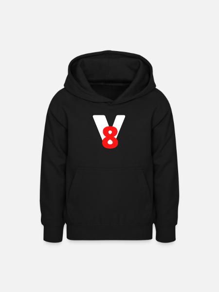 V8 - Teenager Hoodie - Schwarz