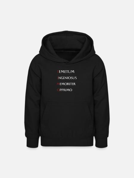 Timo - Teenager Hoodie - Schwarz
