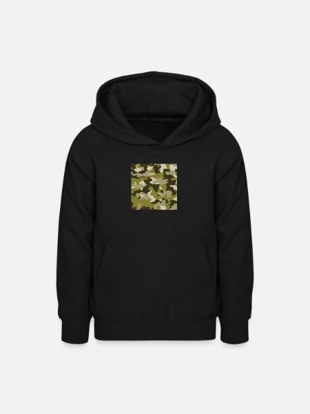 camouflage - Teenager Hoodie - Schwarz
