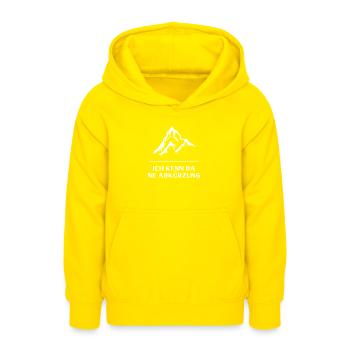 Ich Kenn Da Ne Abkürzung - Teenager Hoodie - Gelb - Vorne - AI Model Teenager Male dark (155cm)