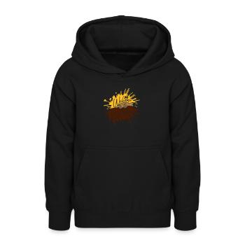 Merde dégoûtante ShitShow - Sweat à capuche Ado - noir - Devant - AI Model Teenager Male light (155cm)