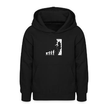Kletterer Evolution Bouldering Climber - Teen Hoodie - black - Front - AI Model Teenager Male light (155cm)