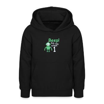 Geburtstagsshirt 1 jahr Roboter baby Junge Mädchen - Teenager Hoodie - Schwarz - Vorne - AI Model Teenager Male light (155cm)