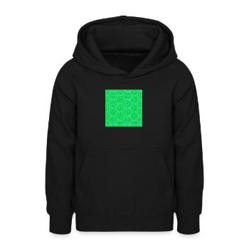 Chinesisches Muster - Teenager Hoodie - Schwarz - Vorne - AI Model Teenager Male light (155cm)