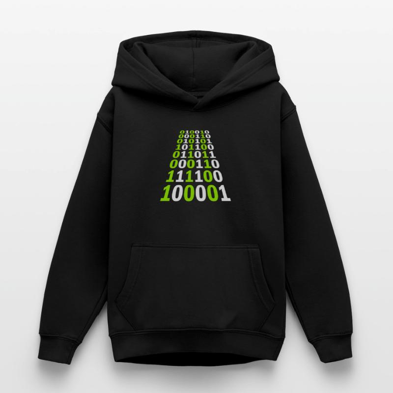 Binary Code Program Language Teen Hoodie