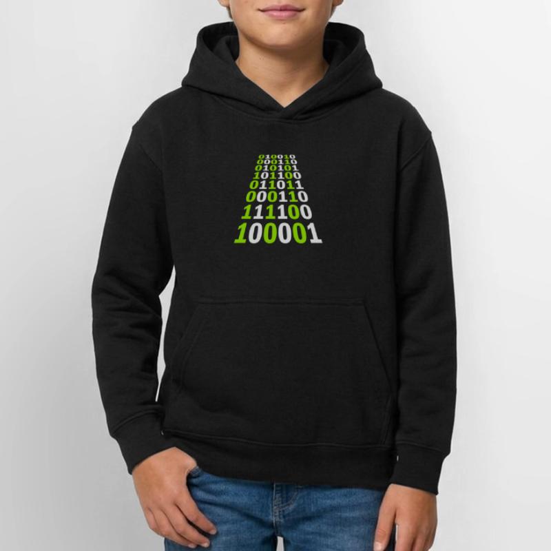 Binary Code Program Language Teen Hoodie