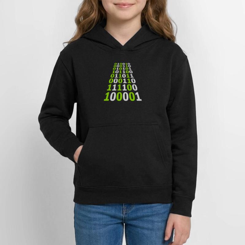 Binary Code Program Language Teen Hoodie