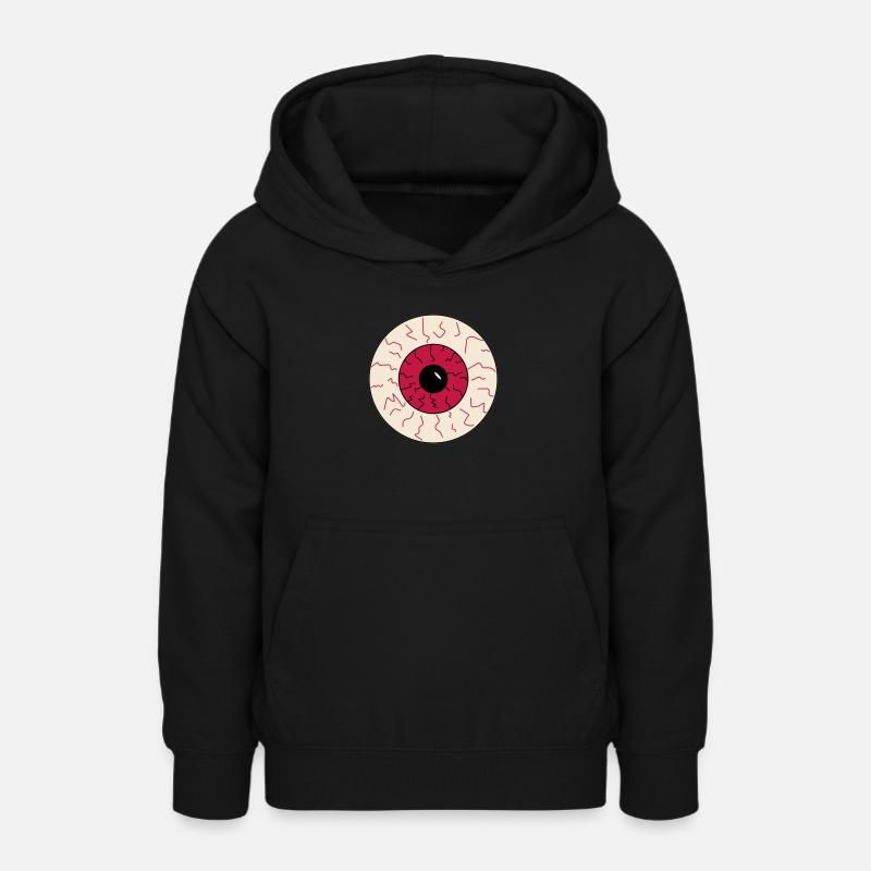 oeil injecté de sang halloween - Sweat à capuche Ado - noir