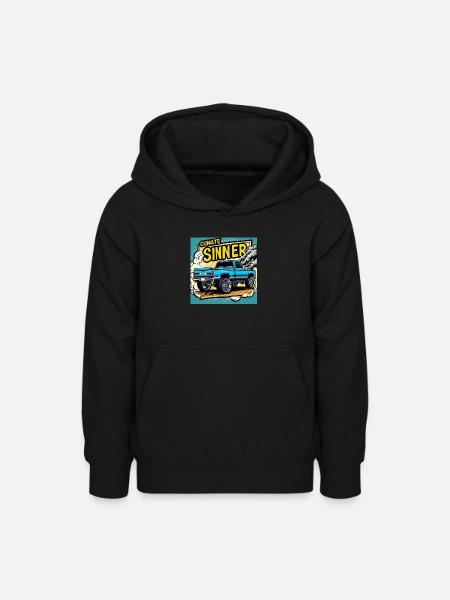 Climate sinner - Teenager Hoodie - Schwarz