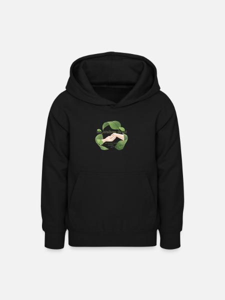 umwelt - Teenager Hoodie - Schwarz