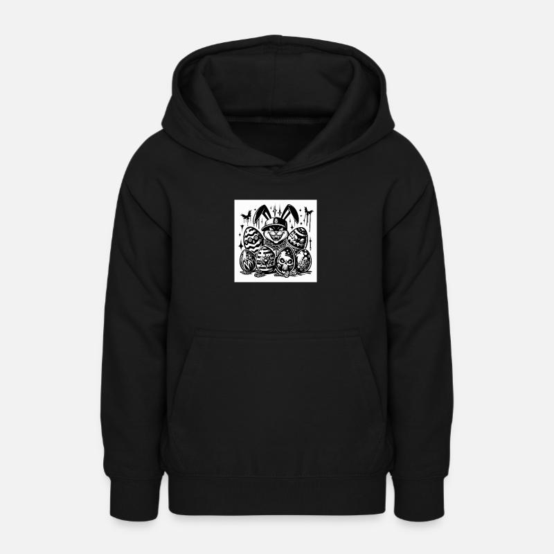 Pâques 7 - Sweat à capuche Ado - noir