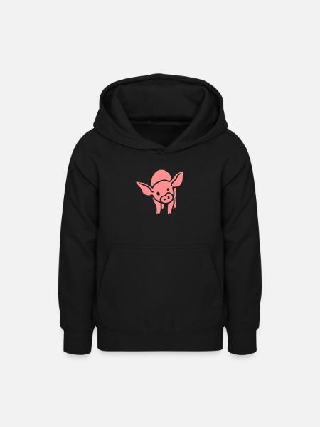 Ferkel - Teenager Hoodie - Schwarz