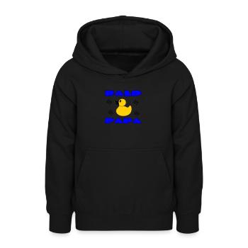 BALD PAPA - Teen Hoodie - black - Front - AI Model Teenager Male light (155cm)