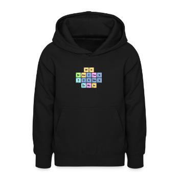 wir brauchen Sonnenschein - Chemische Elemente - Teenager Hoodie - Schwarz - Vorne - AI Model Teenager Male light (155cm)