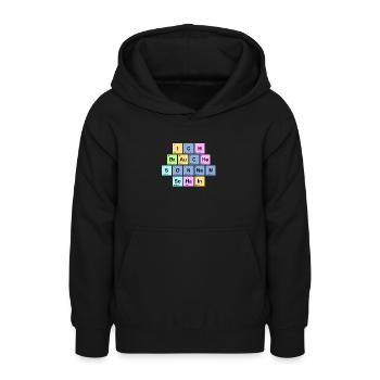 ich brauche Sonnenschein - Chemische Elemente - Teenager Hoodie - Schwarz - Vorne - AI Model Teenager Male light (155cm)