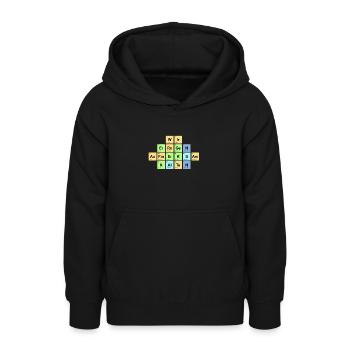 wir erregen Aufmerksamkeiten - Chemische Elemente - Teenager Hoodie - Schwarz - Vorne - AI Model Teenager Male light (155cm)